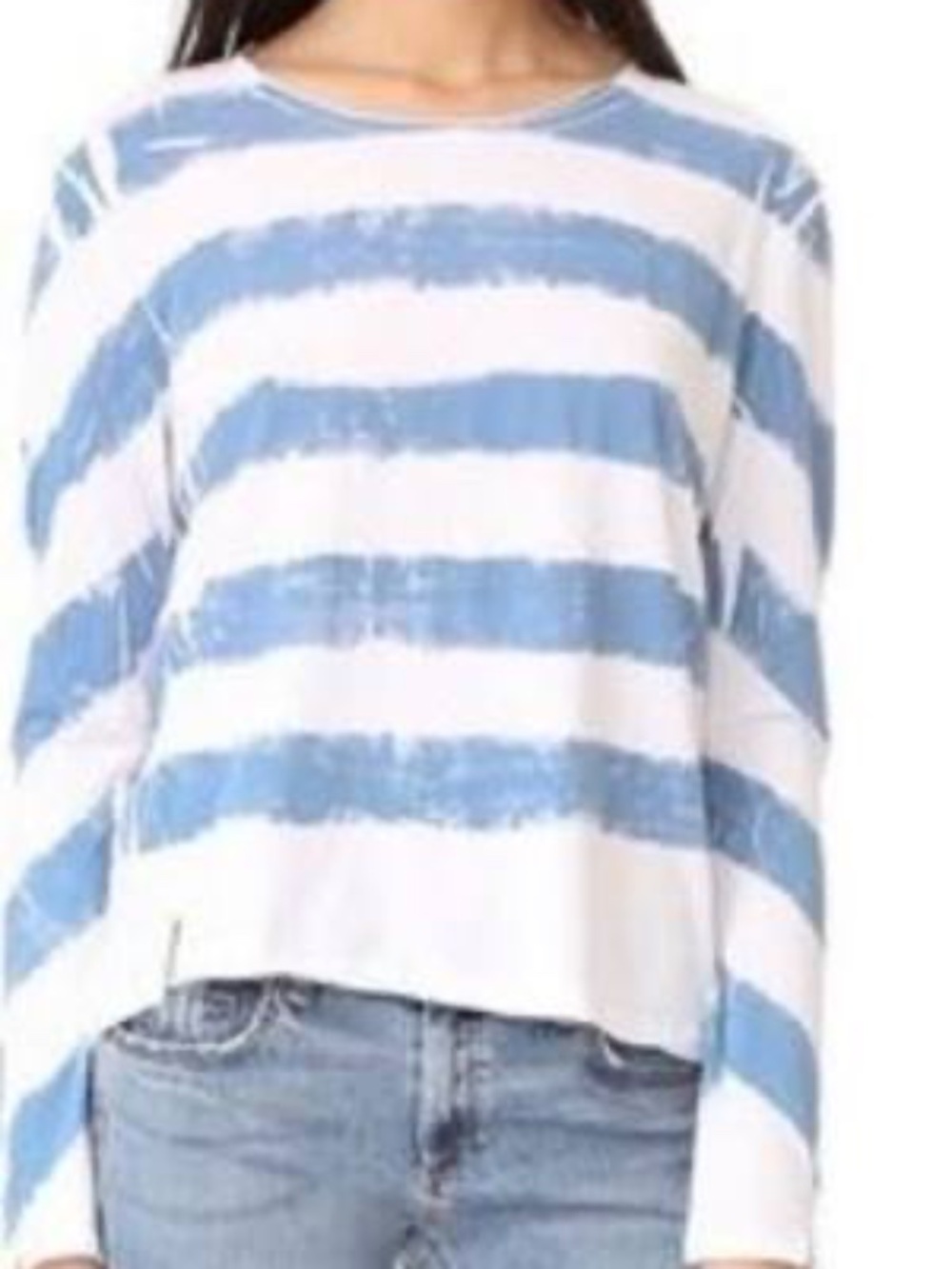 Rag & Bone/Jean Washed Tie Dye Long Sleeve oversized fit T Shirt - XS